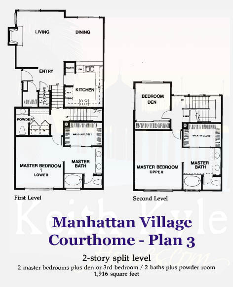 Manhattan Village Plan 3 Court Home Floorplan